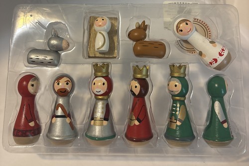 Wooden nativity set wondershop - nativity,
