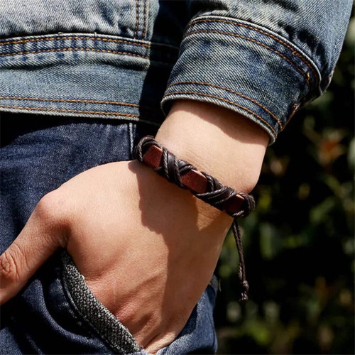 Asgard leather nordic bracelet - asgard,