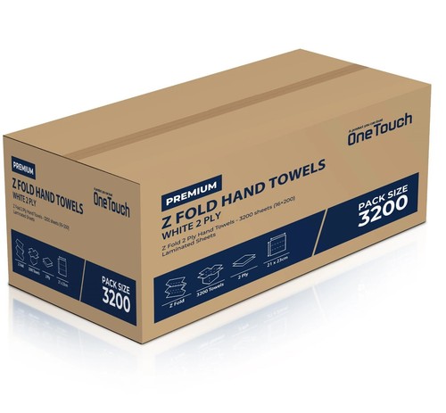 White ply fold paper hand - 2,