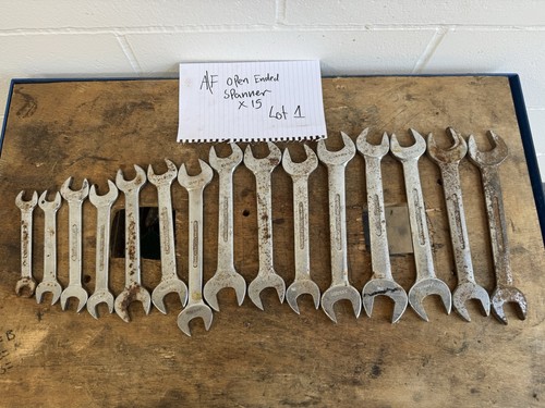 Open ended spanners x15 - a/f,