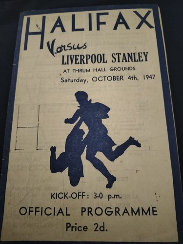 Vintage rugby league - rugby, programme