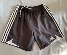 adidas mens football shorts L Black Scally