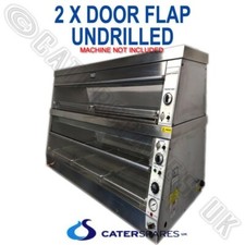 2 x HENNY PENNY HCW5 HCW3 CHICKEN WARMER DISPLAY CABINET WINDOW PLAIN DOOR FLAP 