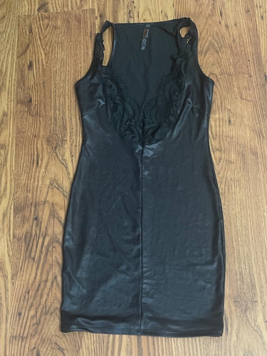Ann summers black latex lace - black, &