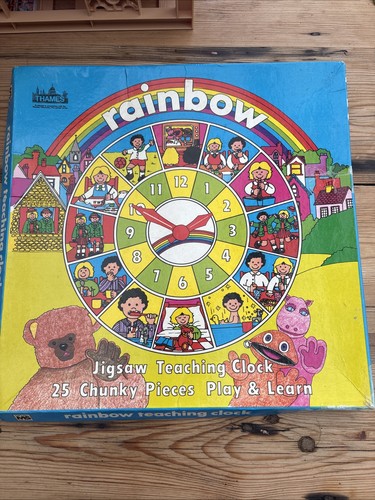 Vintage rainbow jigsaw puzzles - vintage,
