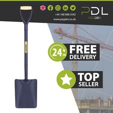 Tapermouth Builders Shovel Garden Spade Tubular Steel Shaft and Solid Socket.