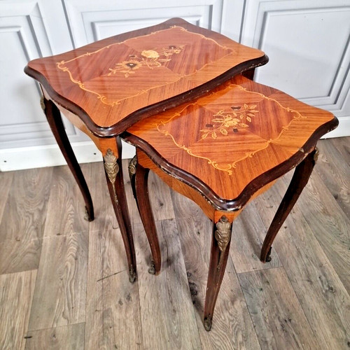 Antique nest tables - tables, vintage