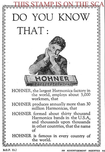 1930s advert hohner harmonicas - advert,