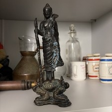 Buddha iron Shaka Buddhism Religious Amitabha Antique 26x10x20 cms 