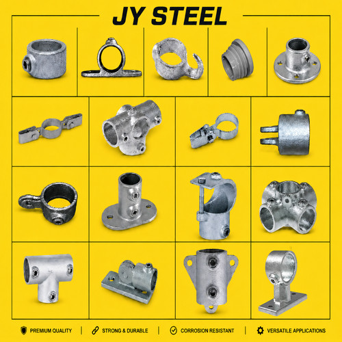 New galvanised key - new, clamps