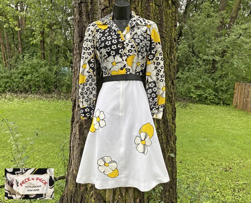 Vtg 60s 70s flower power - flower, peck