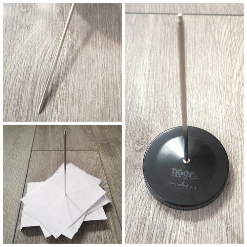 Paper note spike with - paper,