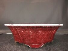 Japanese Bonsai Pot - Quince Pot by Aiba Koyo (Tokoname) - 18.5X16.5X6cm - in UK