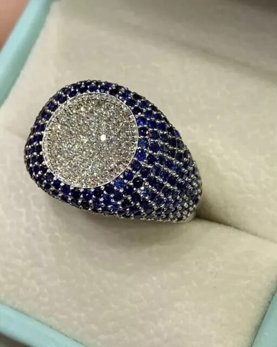 Men 4ct round cut - men's,