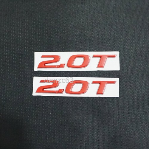 Red matte metal badge - 2x,