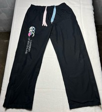 Canterbury Uglies Tracksuit Bottoms Women’s Size 12 Black Wide Zip Leg FLAW