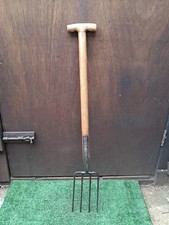 Vintage Garden Fork Ladies Fork Lightweight T Handle Allotment Tool (#277)