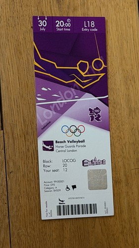 Ticket 2012 london olympics - ticket,