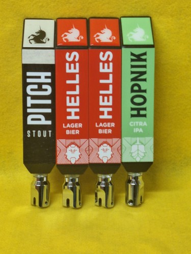 Beer tap handles front - , man
