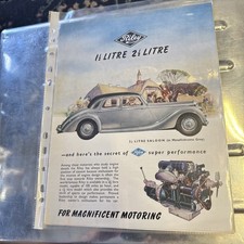 Riley RM 1.5 Litre RME & 2.5 Litre RMF 1952-1953 UK Market Foldout sale Brochure