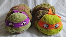 X2 Teenage Mutant Ninja Turtles TMNT Pillow Pets Donatello Michelangelo Plush