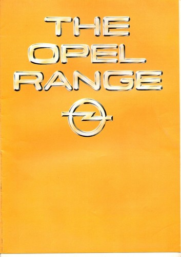 Opel range manta - opel, ascona