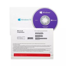 Windows 10 Pro 64bit English Full version Factory sealed New pack DVD package.