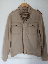 Men's North Coast Jacket Sand Size M Full Zip Marks and Spencer