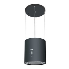 Baridi DH219 Island Cooker Extractor Fan Hood, Pendant Style, 35cm, Black A