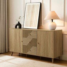 Dusk Dora Large Sideboard with Drawers Light Wood RRP £279