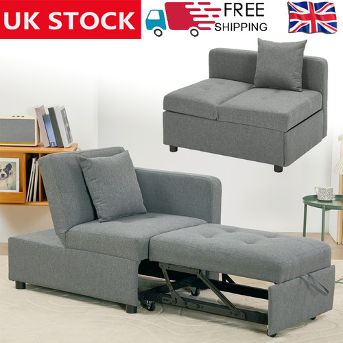 Pull out convertible sofa bed - out,