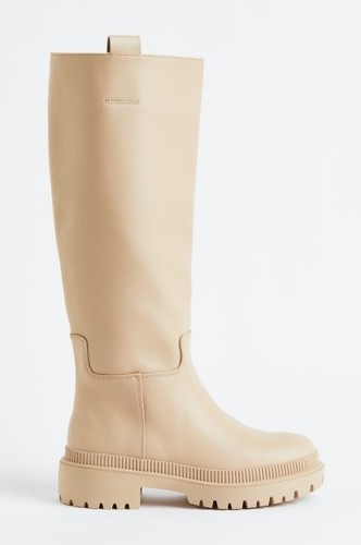 Premium leather knee high - leather,