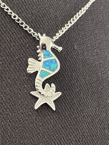 Silver toned blue - silver-toned, opal