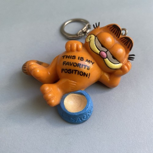 Vintage garfield keyring - keyring, 1981