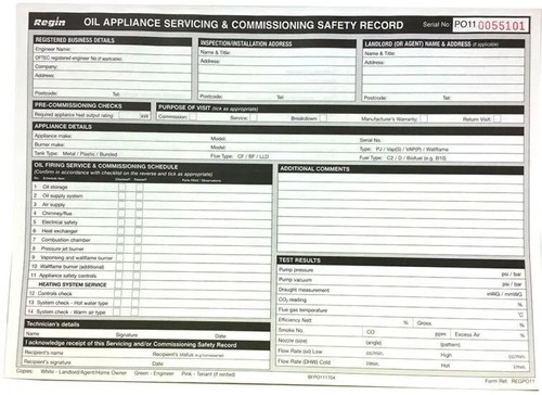 Regin oil appliance servicing - oil,