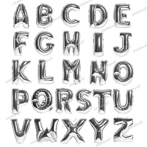 Silver giant letter a - 40",