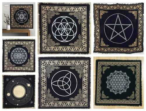 Gold silver altar cloth ouija - cloth,