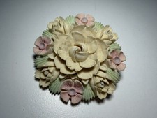 Vintage Carved Floral Resin