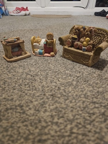 Vintage teddy bear figurines - vintage,
