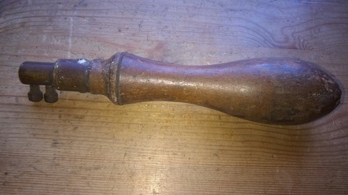 Vintage saw wood handle - vintage,
