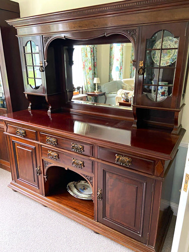 Victorian mahogany mirror