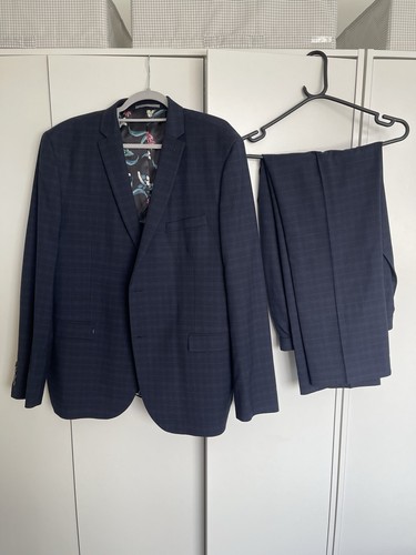 Next navy check - next, suit
