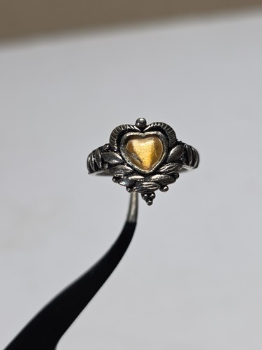 Heart cut natural - heart, citrine