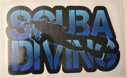 Scuba diver sticker 11cm - scuba,
