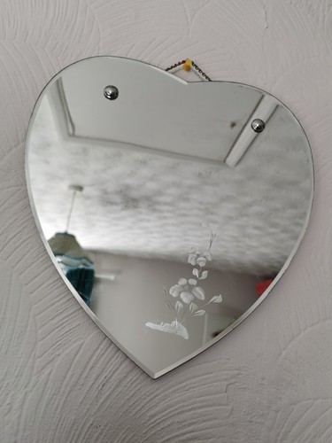 Vintage heart shaped etched - heart,