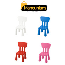 IKEA Mammut Children's Plastic White Chair Toddlers Furniture Indoor Outdoor Use