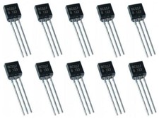 10 x BC557 PNP Bipolar General Purpose Transistors BC557B TO-92 Audio Signal