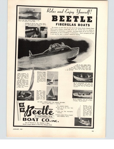 1957 paper beetle fiberglas - paper,