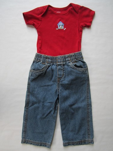 Boy shirt blue jeans - blue,