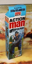 Vintage Action Man 40th Helicopter Pilot *Empty Box**Not Mint Has Foxing Fading*